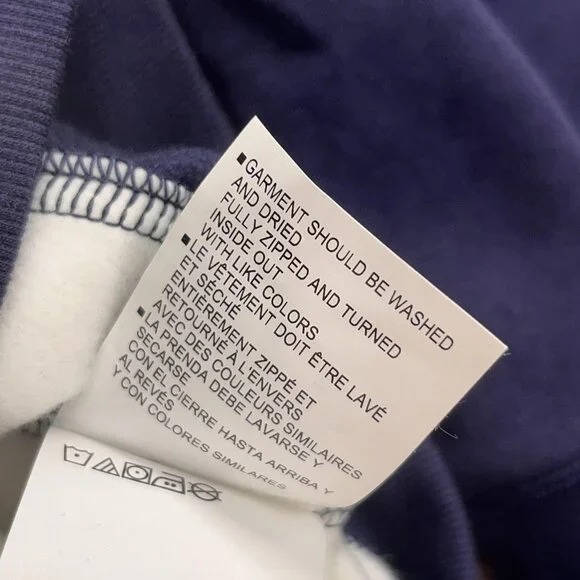 Notre Dame Fighting Irish Hoodie Mens Large Blue White Gold Under Armour Iconic - Picture 13 of 15